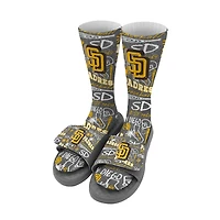 Youth ISlide San Diego Padres Chalk Socks & Slide Sandals Bundle