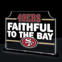 San Francisco 49ers 10" LED Tabletop Rectangle Fan Cheer Desklite Sign