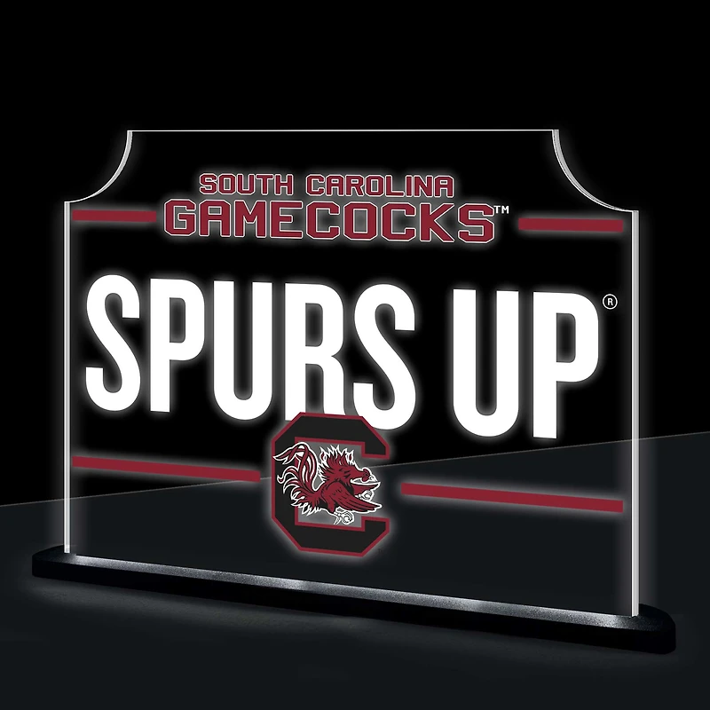 South Carolina Gamecocks 10" LED Tabletop Rectangle Fan Cheer Desklite Sign