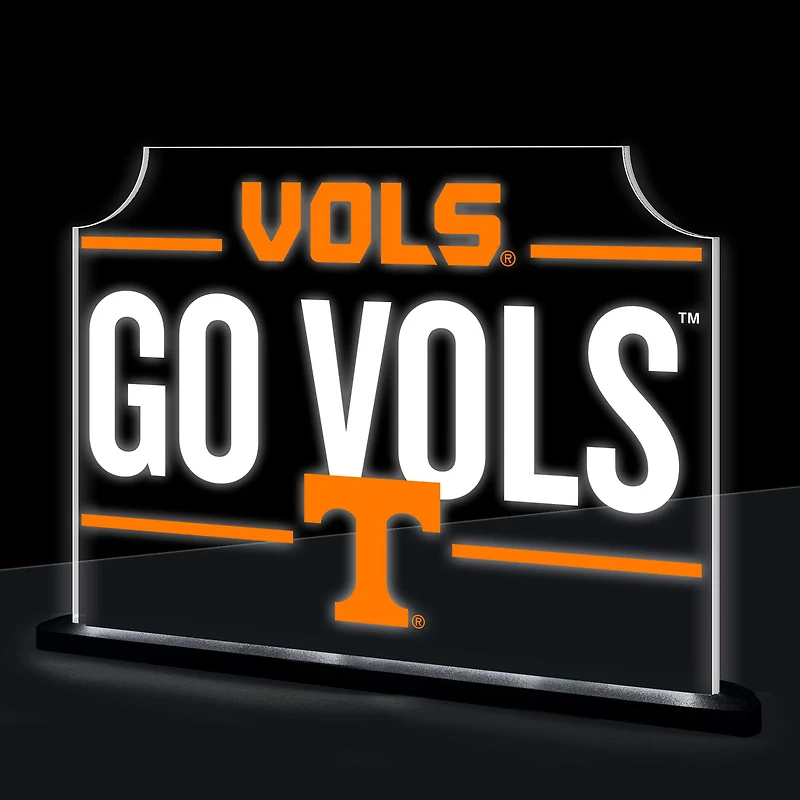 Tennessee Volunteers 10" LED Tabletop Rectangle Fan Cheer Desklite Sign