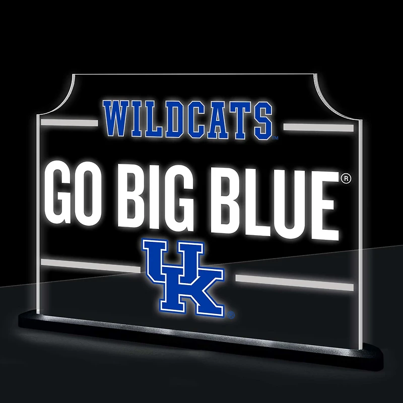 Kentucky Wildcats 10" LED Tabletop Rectangle Fan Cheer Desklite Sign
