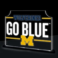 Michigan Wolverines 10" LED Tabletop Rectangle Fan Cheer Desklite Sign