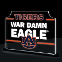 Auburn Tigers 10" LED Tabletop Rectangle Fan Cheer Desklite Sign