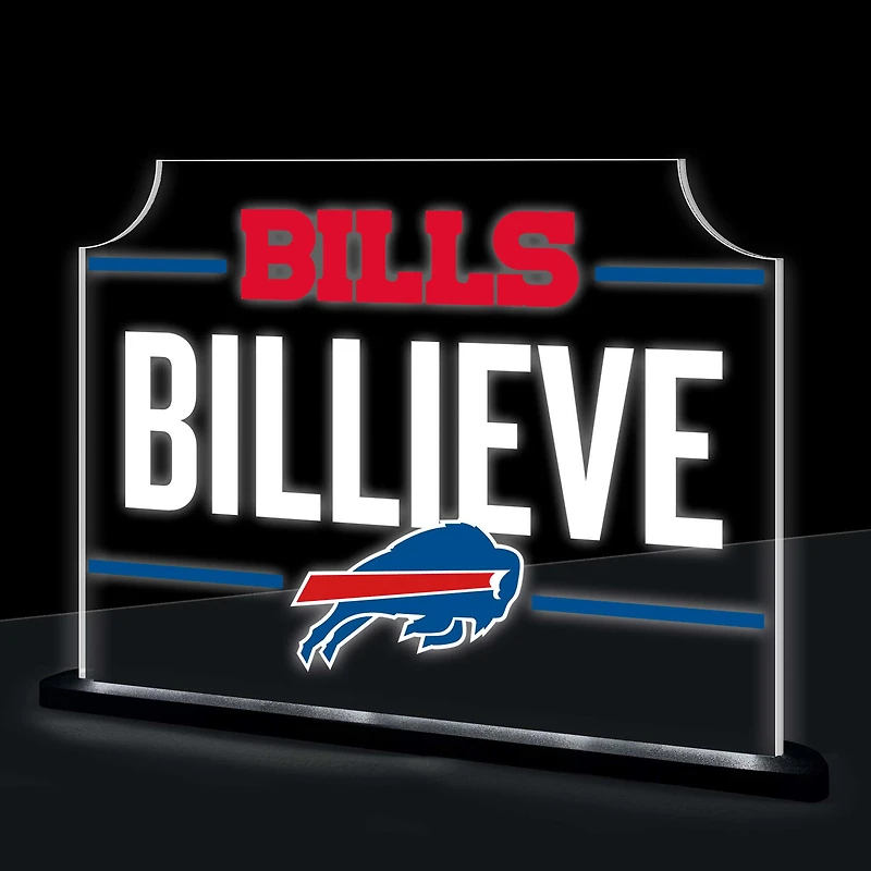 Buffalo Bills 10" LED Tabletop Rectangle Fan Cheer Desklite Sign