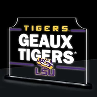 LSU Tigers 10" LED Tabletop Rectangle Fan Cheer Desklite Sign