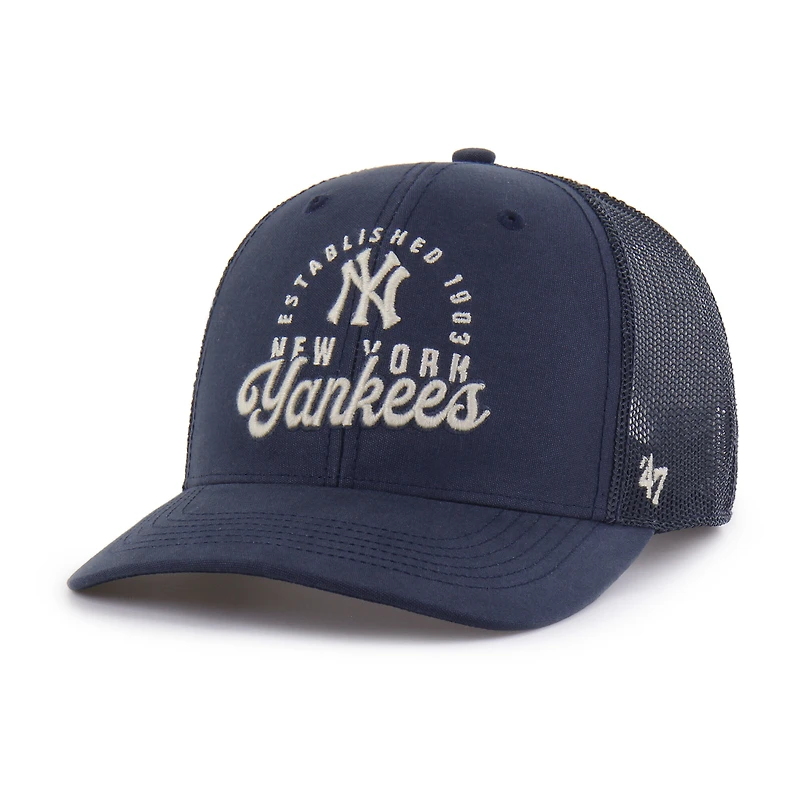 Men's '47 Navy New York Yankees Pitstop Trucker Adjustable Hat