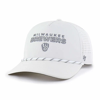 Men's '47  White Milwaukee Brewers Forward Vault Hitch Adjustable Hat