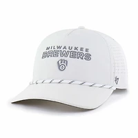 Men's '47  White Milwaukee Brewers Forward Vault Hitch Adjustable Hat