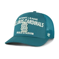 Men's '47  Teal St. Louis Cardinals Contemporary Hitch Adjustable Trucker Hat