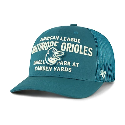 Men's '47  Teal Baltimore Orioles Contemporary Hitch Adjustable Trucker Hat