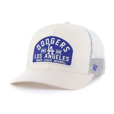 Men's '47  Cream Los Angeles Dodgers Leland Adjustable Trucker Hat