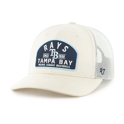 Men's '47  Cream Tampa Bay Rays Leland Adjustable Trucker Hat