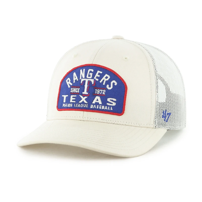 Men's '47  Cream Texas Rangers Leland Adjustable Trucker Hat