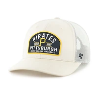 Men's '47  Cream Pittsburgh Pirates Leland Adjustable Trucker Hat