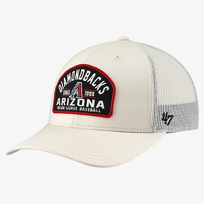 Men's '47 Cream Arizona Diamondbacks Leland Adjustable Trucker Hat