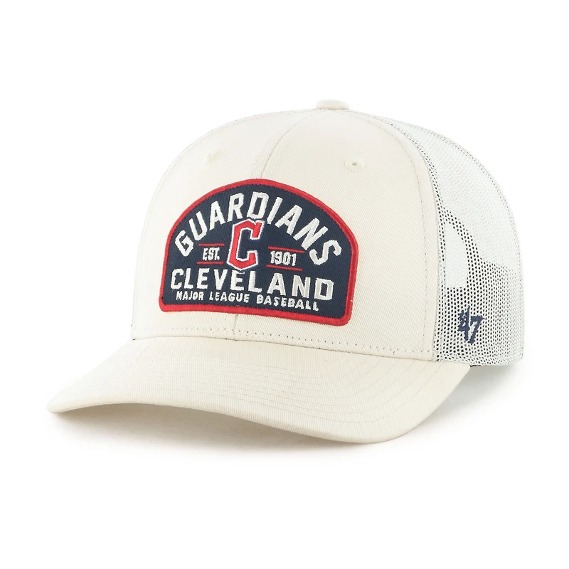 Men's '47  Cream Cleveland Guardians Leland Adjustable Trucker Hat