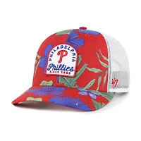 Men's '47  Red Philadelphia Phillies Beachside Adjustable Trucker Hat