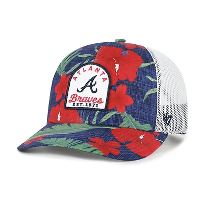 Men's '47  Navy Atlanta Braves Beachside Adjustable Trucker Hat