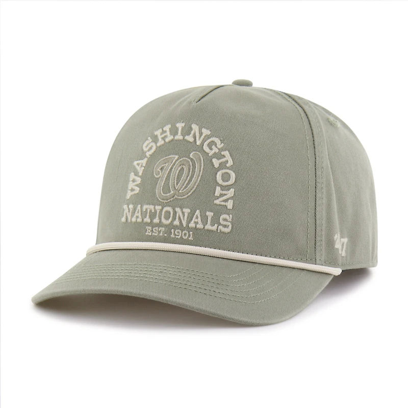 Men's '47  Olive Washington Nationals Canyon Ranchero Hitch Adjustable Hat