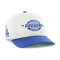 Men's '47 Natural/Royal Los Angeles Dodgers Frame Out Hitch Adjustable Hat
