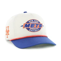 Men's '47 Natural/Royal New York Mets Frame Out Hitch Adjustable Hat