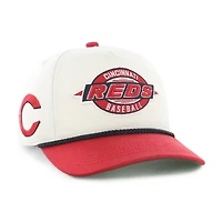 Men's '47  Natural Cincinnati Reds Frame Out Hitch Adjustable Hat