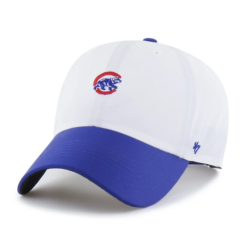 Men's '47 White/Royal Chicago Cubs Vista Mini Clean Up brrr° Adjustable Hat