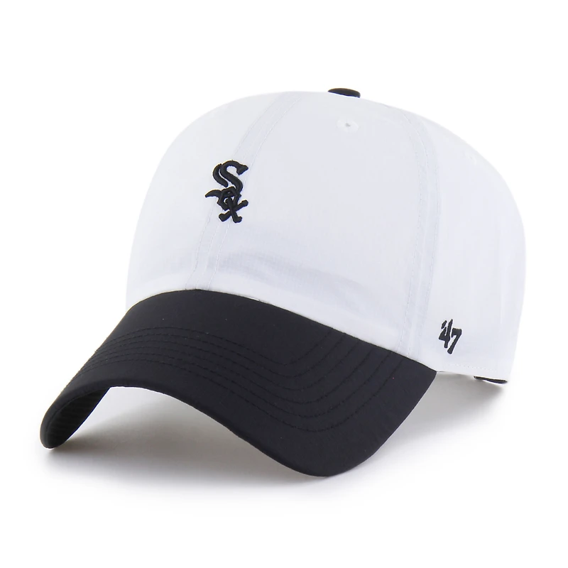 Men's '47 White/Black Chicago White Sox Vista Mini Clean Up brrr° Adjustable Hat