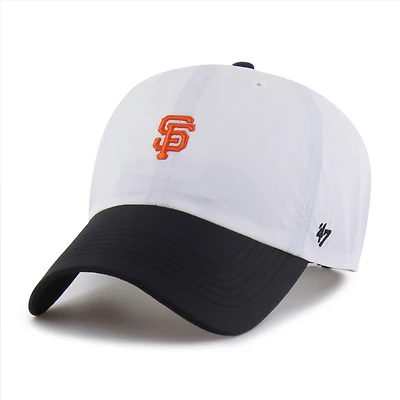 Men's '47 White/Black San Francisco Giants Vista Mini Clean Up brrr° Adjustable Hat
