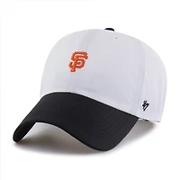 Men's '47 White/Black San Francisco Giants Vista Mini Clean Up brrr° Adjustable Hat