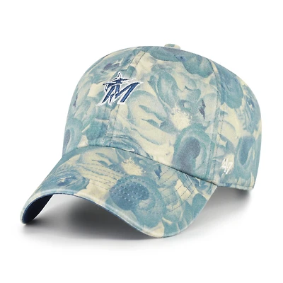 Women's '47  Blue Miami Marlins Gardenia Clean Up Adjustable Hat