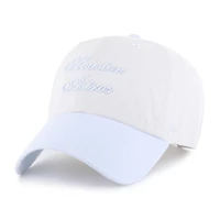 Women's '47 White/Light Blue Houston Astros Gelato Two-Tone Clean Up Adjustable Hat