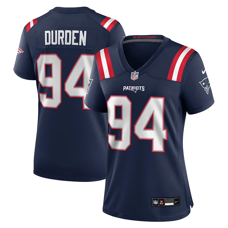 Women's Nike Cory Durden Navy New England Patriots Team Game Jersey