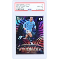Erling Haaland Manchester City 2024-25 Panini Select Visionary Case Hit #2 PSA Authenticated 10 Card