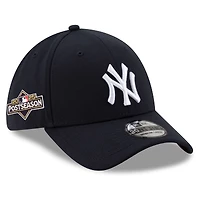 Men's New Era Navy New York Yankees 2025 MLB Postseason Side Patch 39THIRTY Flex Hat