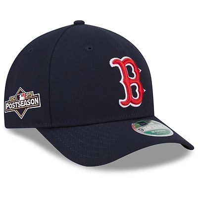 Men's New Era Navy Boston Red Sox 2025 MLB Postseason Side Patch 9FORTY Adjustable Hat