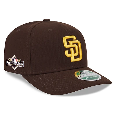 Men's New Era Brown San Diego Padres 2025 MLB Postseason Side Patch 9SEVENTY Adjustable Hat