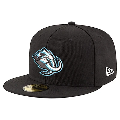 Men's New Era Black Utah Mammoth Core 59FIFTY Fitted Hat