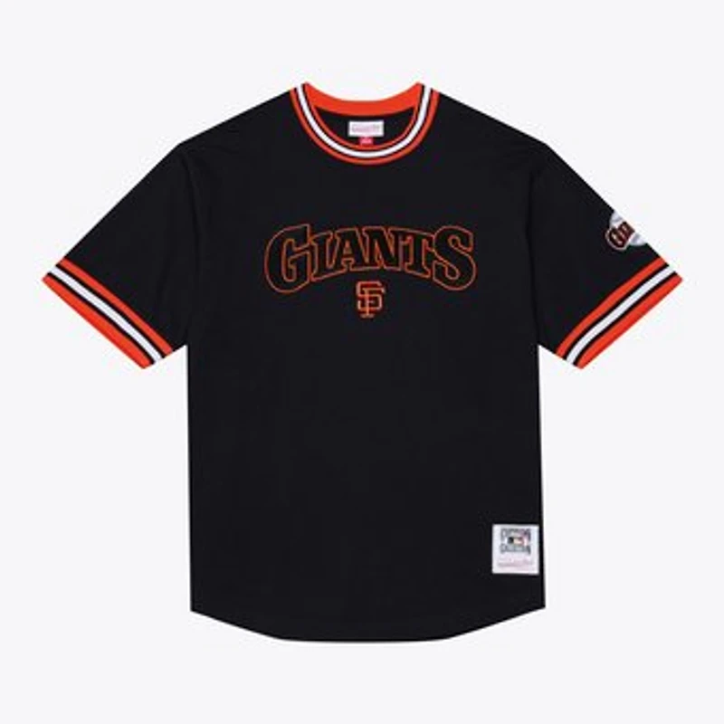 Men's Mitchell & Ness  Black San Francisco Giants Wild Pitch Ringer T-Shirt