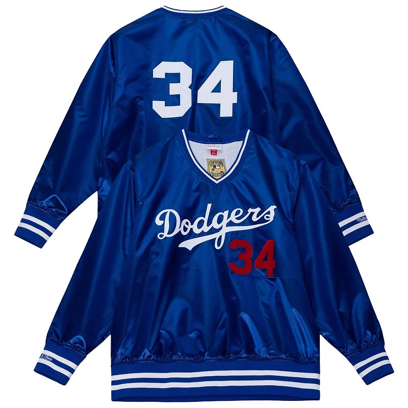 Unisex Mitchell & Ness Fernando Valenzuela Royal Los Angeles Dodgers 1986 Authentic Satin Pullover