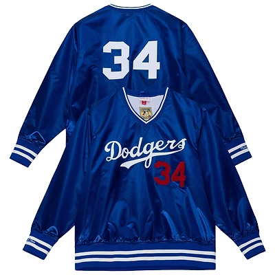 Unisex Mitchell & Ness Fernando Valenzuela Royal Los Angeles Dodgers 1986 Authentic Satin Pullover