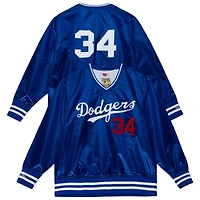 Unisex Mitchell & Ness Fernando Valenzuela Royal Los Angeles Dodgers 1986 Authentic Satin Pullover