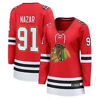 Women's Fanatics Frank Nazar Red Chicago Blackhawks Centennial Breakaway Player Jersey