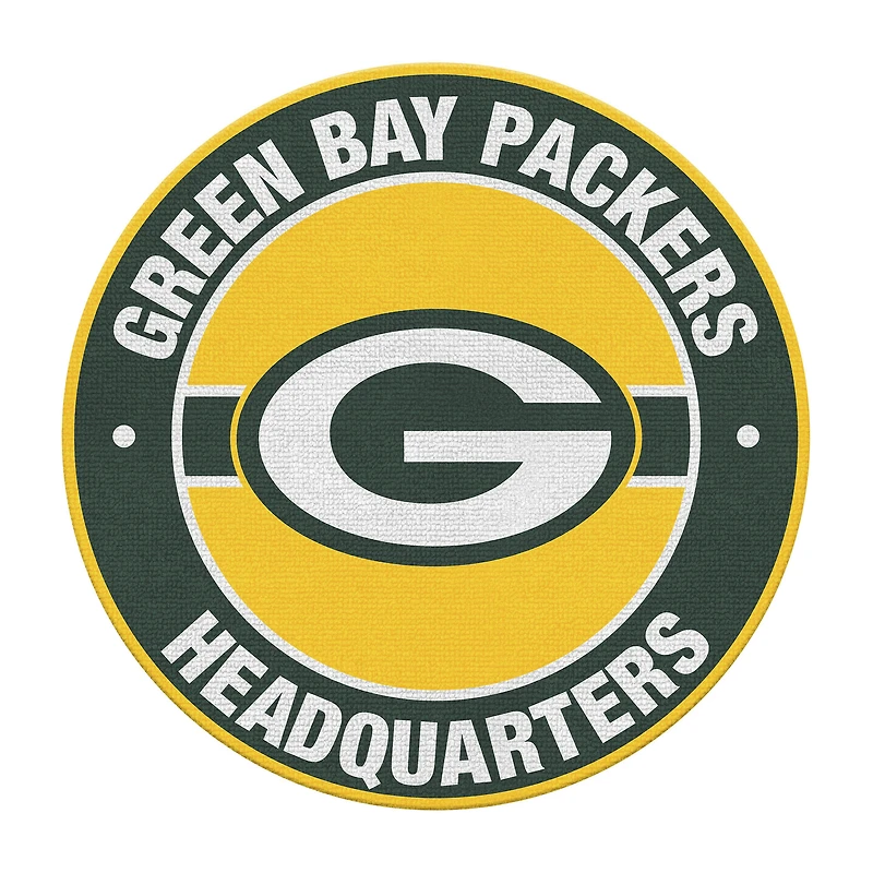 Imperial Green Bay Packers Round Headquarters Rug