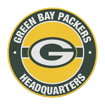 Imperial Green Bay Packers Round Headquarters Rug