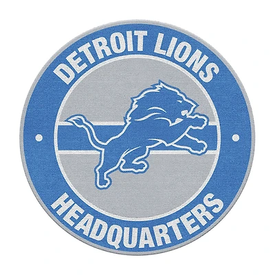 Imperial Detroit Lions Round Headquarters Rug