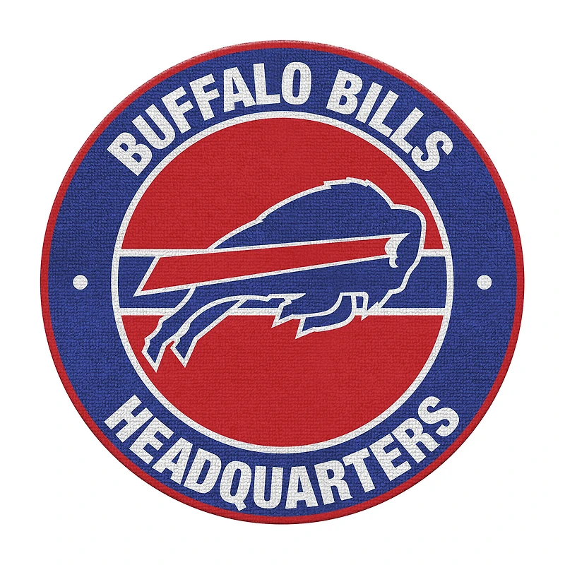 Imperial Buffalo Bills Round Headquarters Rug