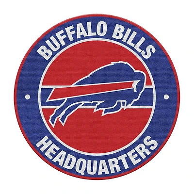Imperial Buffalo Bills Round Headquarters Rug