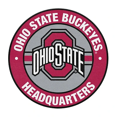 Imperial Ohio State Buckeyes Round Headquarters Rug
