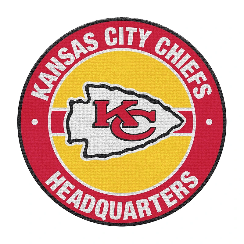 Imperial Kansas City Chiefs Round Headquarters Rug